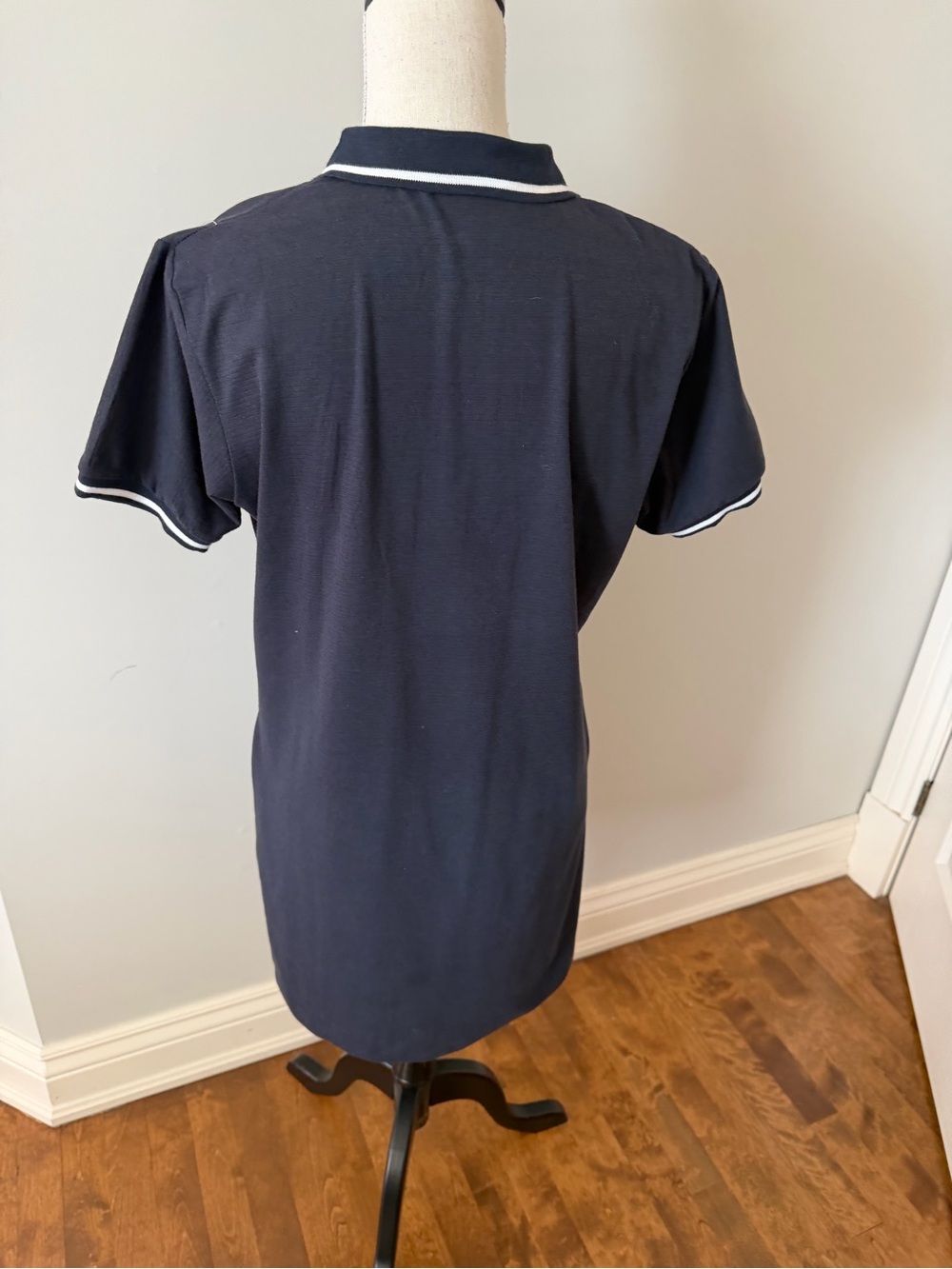 Loewe Navy Polo Dress with White Trim - Picture 4 of 6